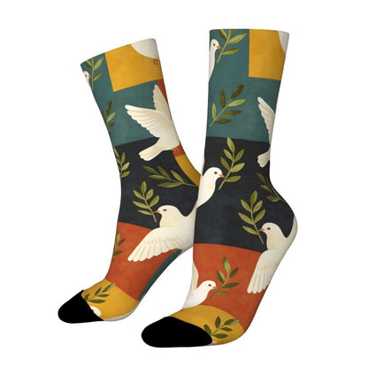 Dove of Peace and Olive Branch  Socks