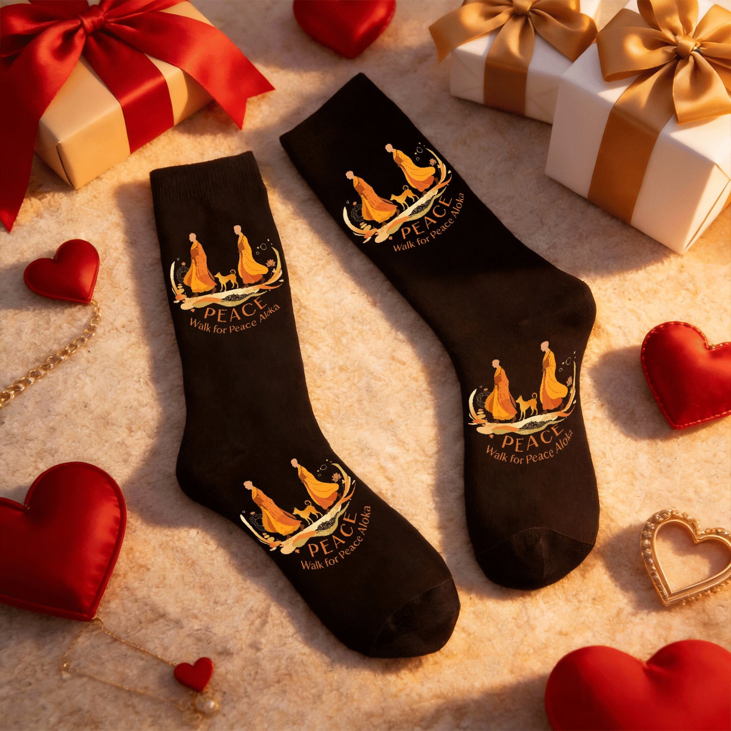 Walk Through The Peace Socks