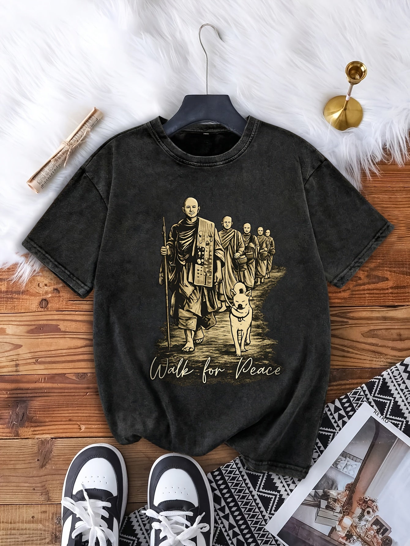 Women’s “Walk for Peace” Casual Short Sleeve T-Shirt