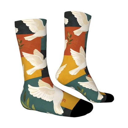 Dove of Peace and Olive Branch  Socks