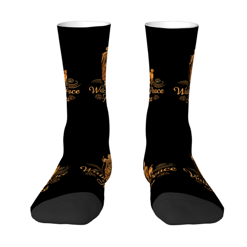 Walk Through The Peace Monks with Aloka Dog Socks