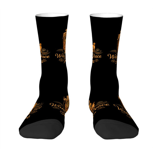 Walk Through The Peace Monks with Aloka Dog Socks