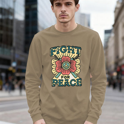 Long Sleeve Men’s Fight for Peace T-Shirt