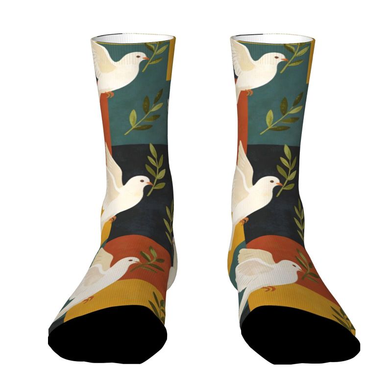 Dove of Peace and Olive Branch  Socks