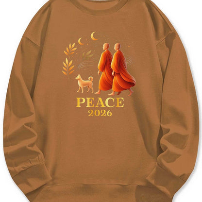 Walk Peace 2026 Men’s Casual Print Sweatshirt