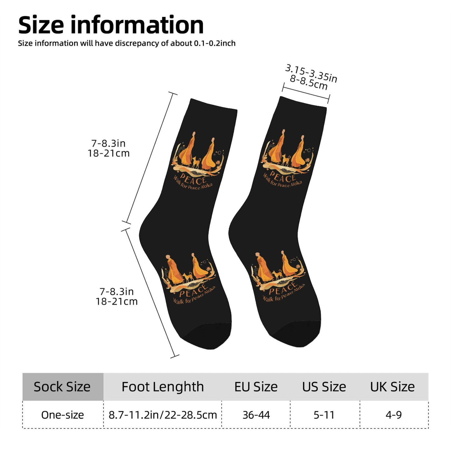 Walk Through The Peace Socks