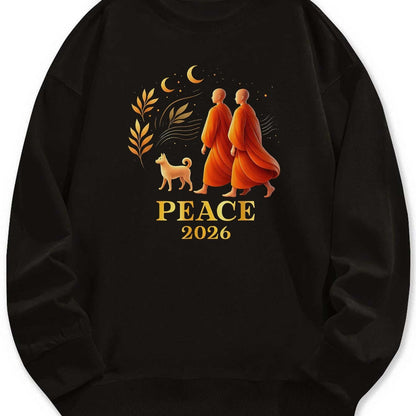 Walk Peace 2026 Men’s Casual Print Sweatshirt