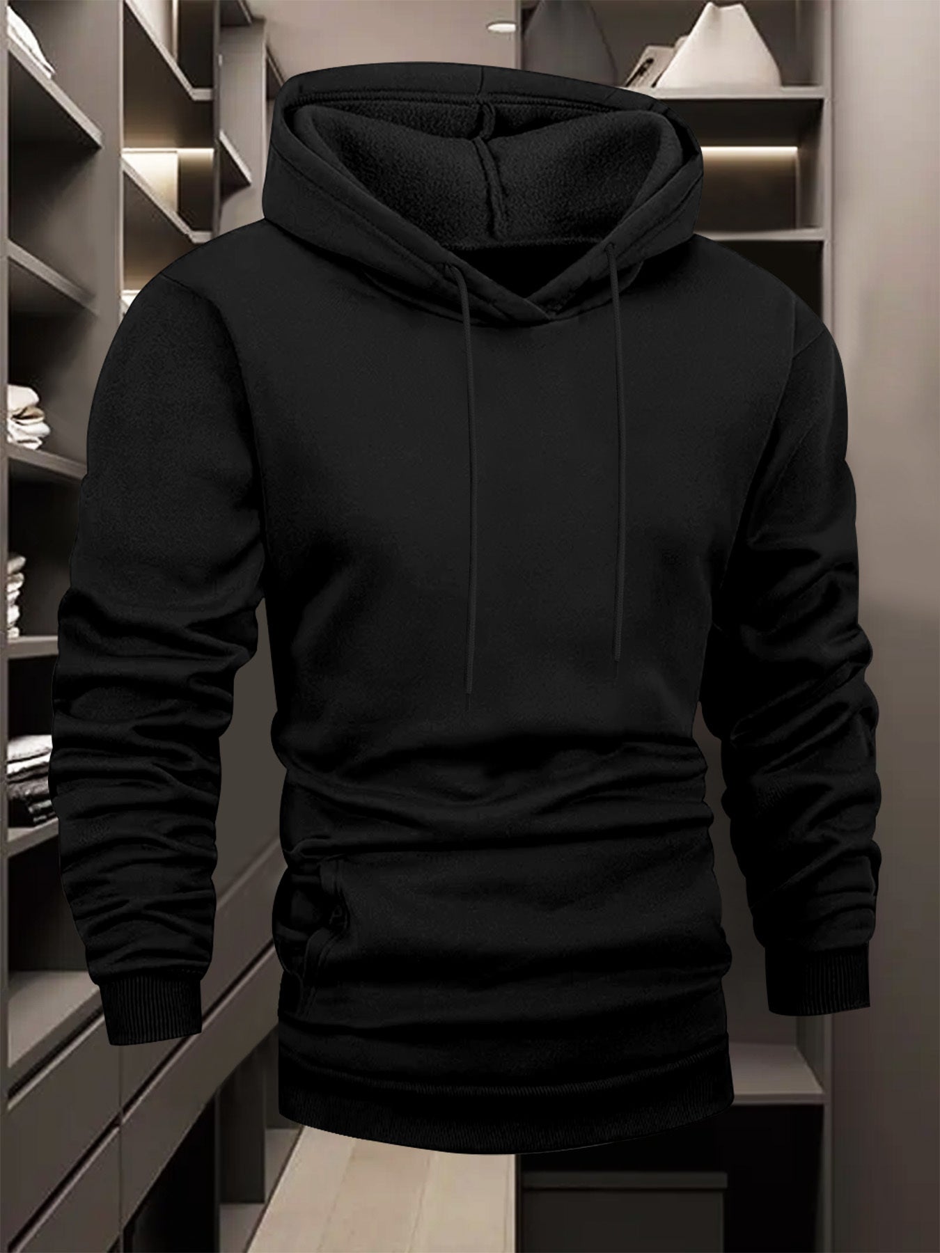 Men’s Casual PEACE Graphic Pullover Hoodie
