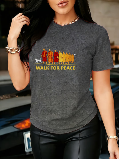 Women’s Zen Monk Graphic Summer T-Shirt