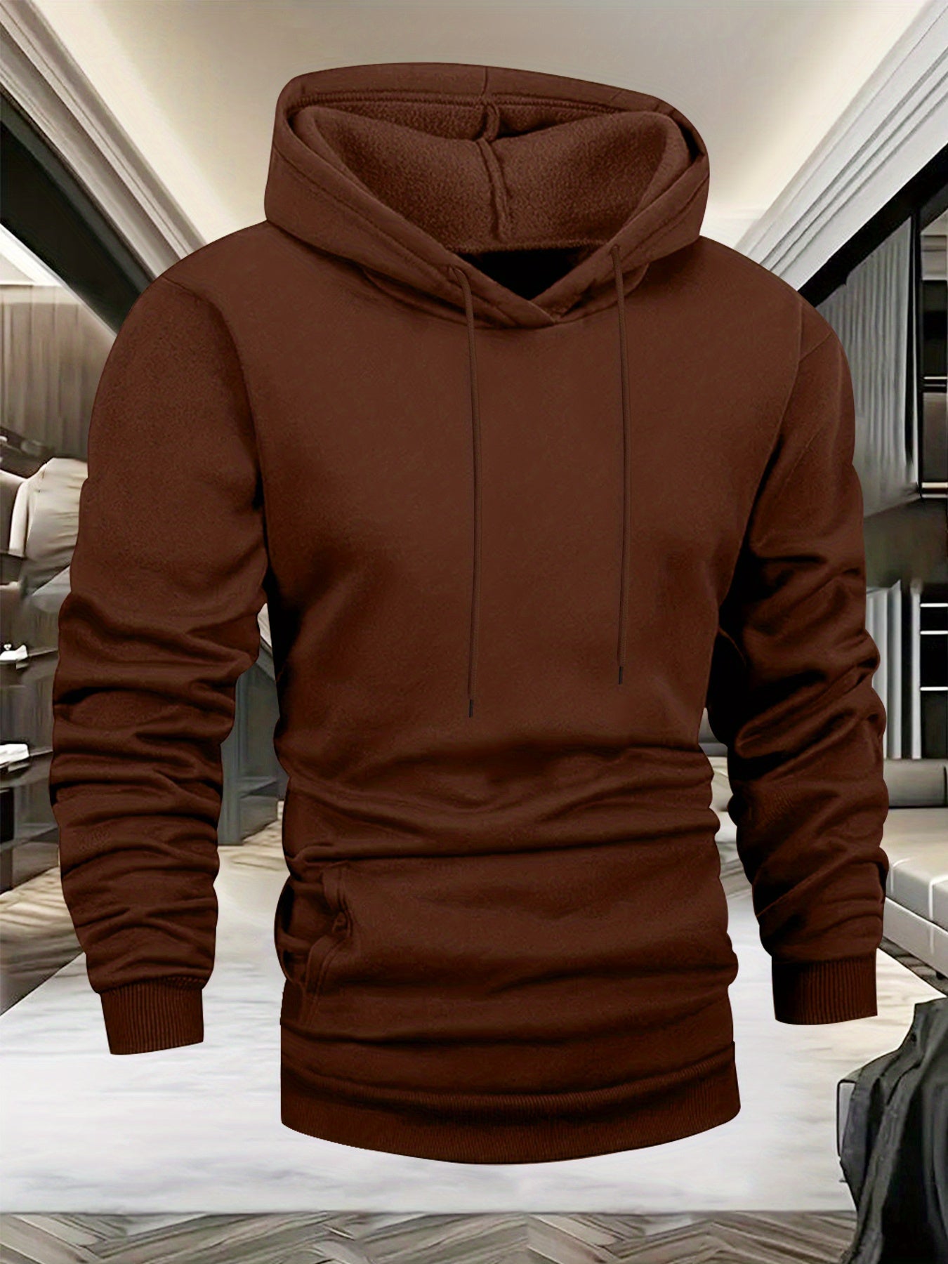 Men’s Kangaroo Pocket Peace Graphic Hoodie