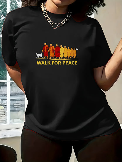 Women’s Zen Monk Graphic Summer T-Shirt