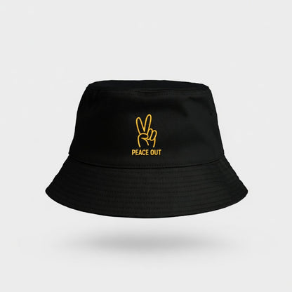 PEACE OUT Printed Outdoor Fisherman Cap