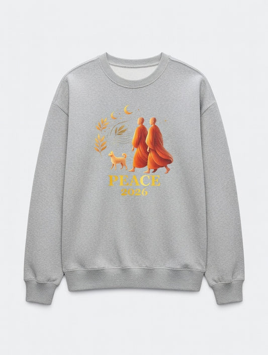Walk Peace 2026 Men’s Casual Print Sweatshirt