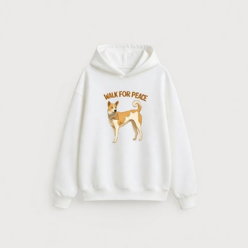 Fashionable Dog Print Women’s Casual Hoodie