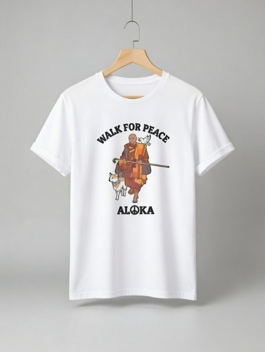 Women’s Plus Size Casual T-Shirt – Monk & Dog Motif