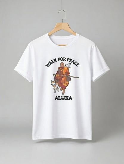 Women’s Plus Size Casual T-Shirt – Monk & Dog Motif