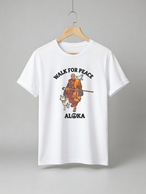 Women’s Plus Size Casual T-Shirt – Monk & Dog Motif
